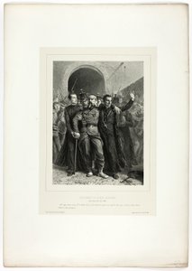 Pobožnost katolického duchovenstva v Římě, 30. dubna 1849, ze Souvenirs d’Italie: Expedition de Rome od Denis Auguste Marie Raffet