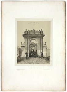 Vstup do Villa Santucci, ze Suvenýry Itálie: Expedice z Říma od Denis Auguste Marie Raffet