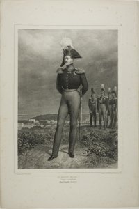 Jeho Veličenstvo Mikuláš I., císař vší Rusi, tábor Vosnessensk, 6. října 1837 od Denis Auguste Marie Raffet