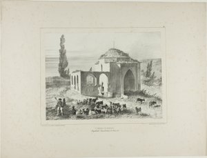 Mariánská hrobka, Bachtcheh-Seraï, Krym, 21. srpna 1837 od Denis Auguste Marie Raffet
