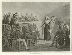 Marie Antoinetta u revolučního tribunálu od Denis Auguste Marie Raffet