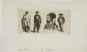 List náčrtů od Denis Auguste Marie Raffet