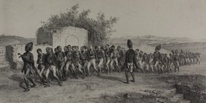 Turečtí rekruti poblíž Smyrny, 10. listopadu 1837 od Denis Auguste Marie Raffet