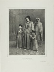 Mladá karaimská žena, Tchioufout-Galech Near Baghtcheh-Saraï, Krym od Denis Auguste Marie Raffet