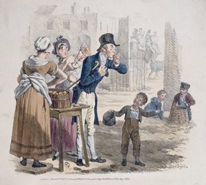 Prodavač pečených brambor, 1821 od Denis Dighton