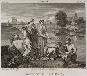 Denis-Sébastien Leroy, Chataigner a Niquet - Mojžíš zachráněný z vod, podle Nicolase Poussina - 1802-1815 od Denis Sebastien Leroy