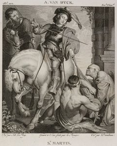 Denis-Sébastien Leroy, Le Rouge a Dambrun - Svatý Martin, podle Antoina van Dycka - 1802-1815 od Denis Sebastien Leroy