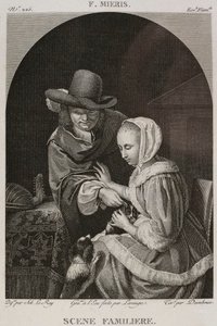 Denis-Sébastien Leroy, Lerouge a Dambrun - Známá scéna, podle Franse van Mierise staršího - 1802-1815 od Denis Sebastien Leroy