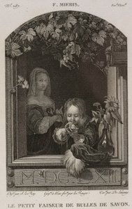 Denis-Sébastien Leroy, Lerouge a De Launay - Malý výrobce mýdlových bublin, podle Franse van Mierise staršího - 1802-1815 od Denis Sebastien Leroy
