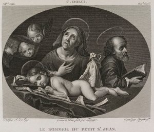 Denis-Sébastien Leroy, Lerouge et Langlois jeune - Spánek malého svatého Jana, podle Carla Dolciho - 1802-1815 od Denis Sebastien Leroy
