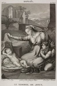 Denis-Sébastien Leroy, Petit a Bovinet - Spící Ježíš, podle Rafaela - 1802-1815 od Denis Sebastien Leroy