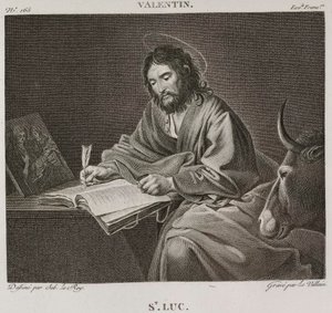 Denis-Sébastien Leroy et Petit - Svatý Lukáš, podle Le Valentina - 1802-1815 od Denis Sebastien Leroy