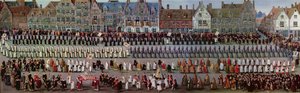 Ommegang v Bruselu 31. května 1615: procesí Notre Dame de Sablon