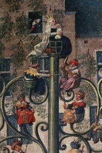Triumf arcivévodkyně Isabelly v bruselském Ommegancku v neděli 31. května 1615, detail vozu Stem of Jesse, 1615 (detail 75629) od Denys van Alsloot