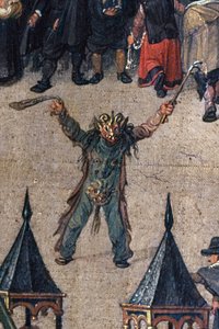Triumf arcivévodkyně Isabelly v Ommeganck v Bruselu 31. května 1615, detail postavy v kostýmu čerta, 1615 (detail 75629)