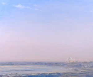 Taj Mahal z pevnosti Agra od Derek Hare