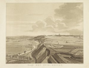 Pohled do krajiny jihovýchodně od Nijmegenu Na jihovýchod (nadpis na objektu) Památky v okolí města Nijmegen (název série) Gelderschovo panorama nebo kulatý pohled na život nakreslený na belvederu v Nymegenu (název série)
