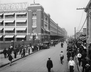 Čtyřhodinová směna, Ford Motor Company, Detroit od Detroit Publishing Co.