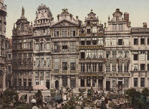 Grand Place, Brusel, kolem roku 1900 od Detroit Publishing Co.