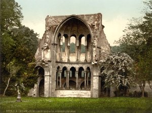 Ruiny opatství Heisterbach, Severní Porýní-Vestfálsko, Německo, kolem roku 1900 od Detroit Publishing Co.