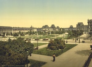 Louvre, Paříž, kolem 1890-1900 od Detroit Publishing Co.
