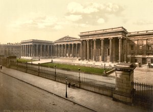 Britské muzeum, Londýn, cca 1890-1900 (fotochrom) od Detroit Publishing Co.