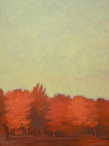Červený sad-ii, 2008 (pastel na papíře)