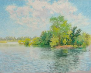 River Island, 2017 (pastel na papíře)