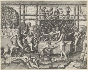 Svatební hostina Amora a Psyché (střední část)
