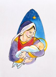 Madonna a dítě, 1996 (wc)