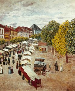 "" Pochod Dax v Landes "" Obraz Daria de Regoyos y Valdes (1875-1913) Soukromá sbírka