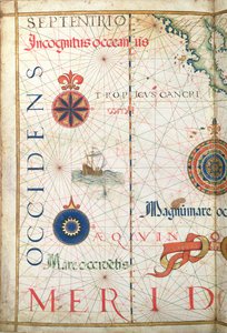 Střední Amerika a Pacifik, detail z atlasu světa, 1565