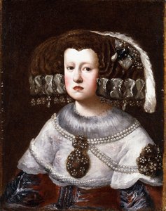 Portrét královny Mariany Rakouské, malý poloviční,