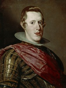 Espanjalaisen Filippo IV:n muotokuva panssariineen, n. 1625-1628 (öljy kankaalle)