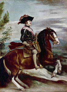 Portrét portrétu Filipa IV. na koni, kolem roku 1635 (olej na plátně)