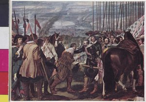 Kapitulace Bredy 1625 Diego Velazquez