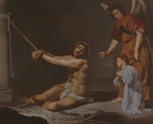 Kristus po bičování, o kterém uvažuje křesťanská duše, c.1628-9
