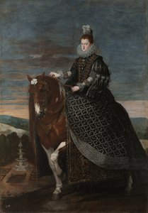 Jezdecký portrét Margarity Rakouské 15841611, mezi 1630 a 1635 od Diego Velázquez