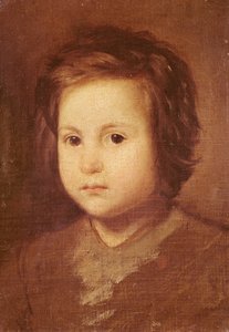 Hlava dítěte, 1650 od Diego Velázquez