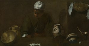 Kuchyňská scéna od Diego Velázquez