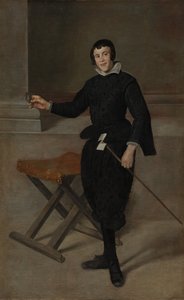 Portrét šaška Calabazas, c. 1631-32. od Diego Velázquez