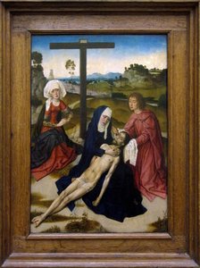 Holandština:  De bewening van Christus Pláč nad mrtvým Kristem od Dieric Bouts