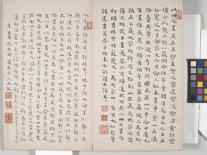 Album krajinných maleb (inkoust na papíře) od Ding Yunpeng