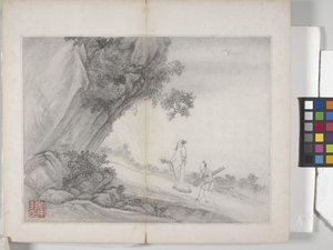Album krajinných maleb (inkoust na papíře) od Ding Yunpeng