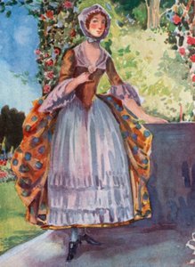 Žena doby Jiřího II. 1727-1760 od Dion Clayton Calthrop