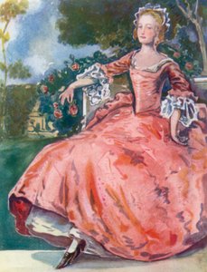 Žena z doby Jiřího I. 1714-1727 od Dion Clayton Calthrop
