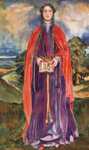Žena doby Jindřicha I. 1100-1135 od Dion Clayton Calthrop