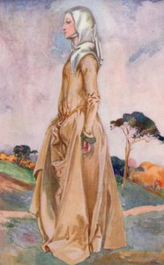 Žena doby Jindřicha I. 1154-1189 od Dion Clayton Calthrop