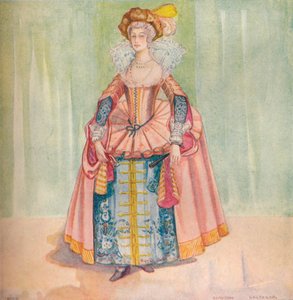 Žena z doby Jakuba I., 1907 od Dion Clayton Calthrop