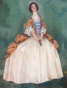 Žena z doby královny Anny 1702-1714 od Dion Clayton Calthrop
